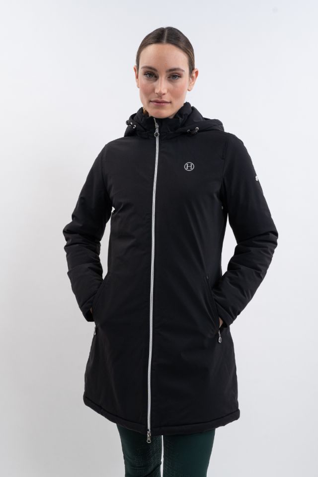 Robertah Women's Rider Long Parka - Black (Black)