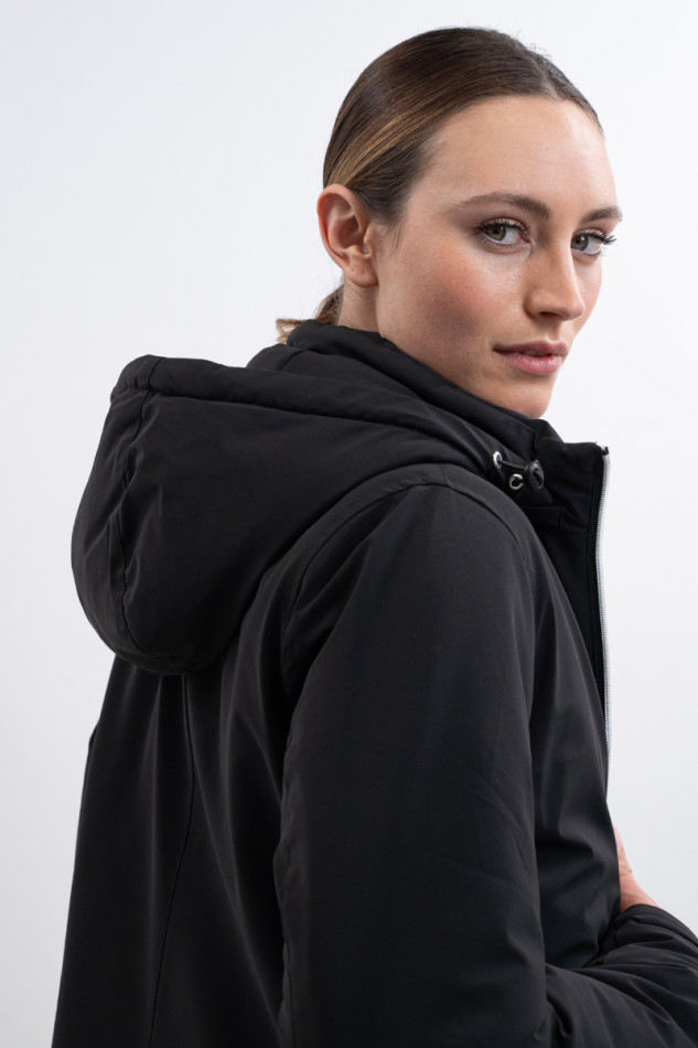Robertah Parka longa Feminino Rider - Noir (Black)