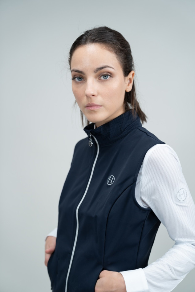 Senjo Sleeveless Airbag Rider Vest - Navy