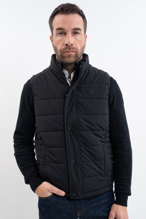 Boston Mouwloos Vest Heren - Zwart (Black)