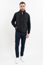 Boston Men's Sleeveless Jacket - Black (Black) Boston Men's Sleeveless Jacket - Black (Black)