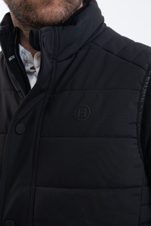 Boston M&auml;nnliche &auml;rmellose Jacke - Schwarz (Black)