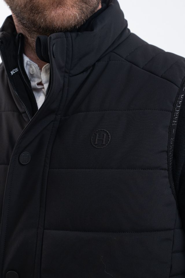 Boston Men's Sleeveless Jacket - Black (Black) Boston Men's Sleeveless Jacket - Black (Black)