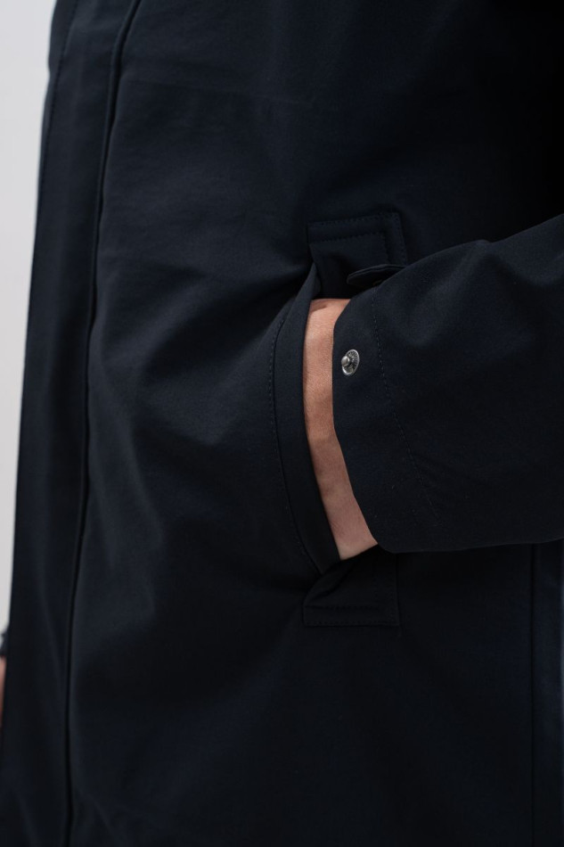 Prisko Chaqueta impermeable para hombre - Azul marino