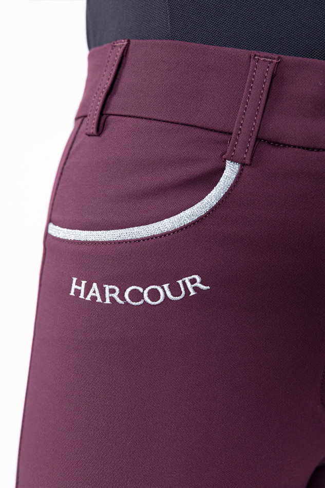 Jaltika Equestrian Breeches Fix System Grip - Aubergine (Eggplant)