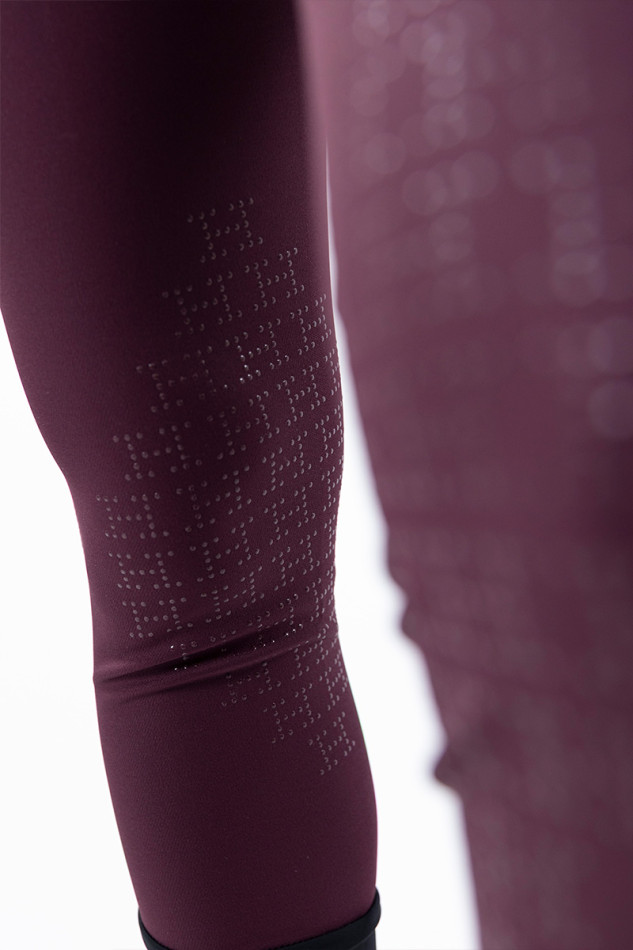 Jaltika Equestrian Breeches Fix System Grip - Aubergine (Eggplant)