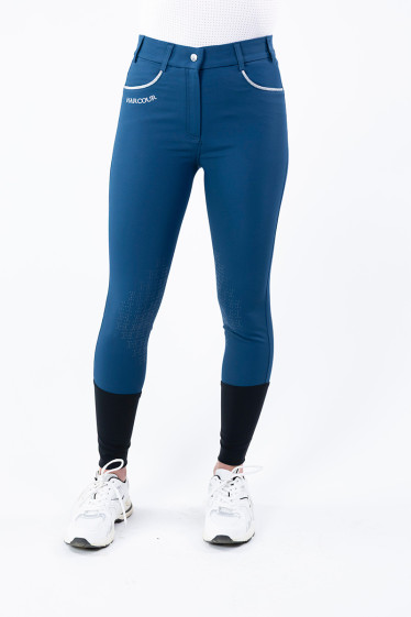 Pantaloni da equitazione Jaltika Fix System Grip - Blu Laguna (Sailor)