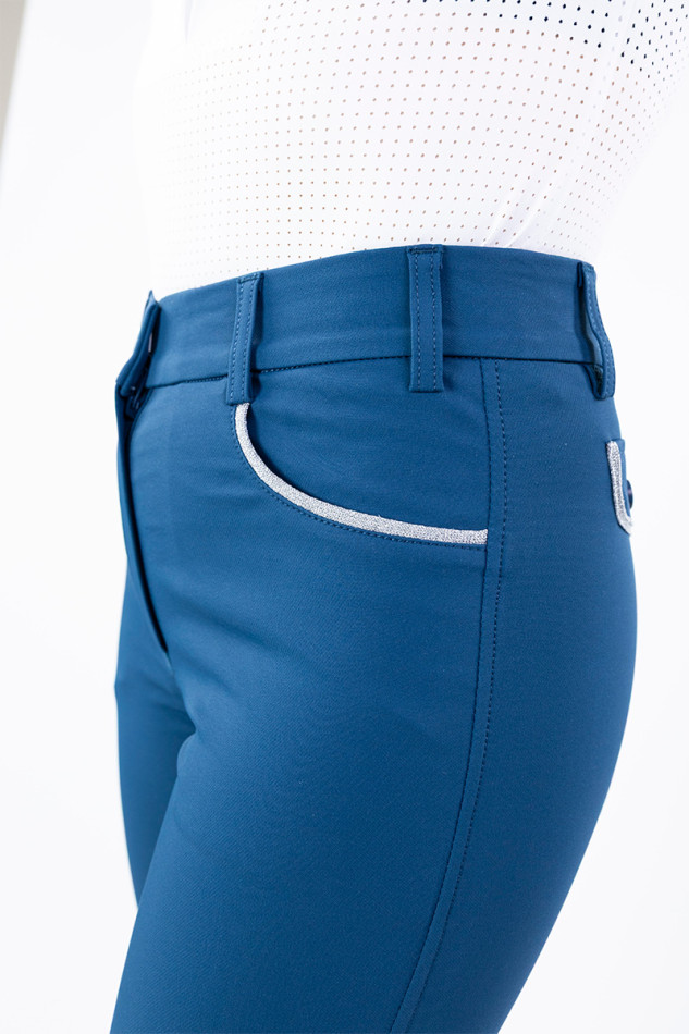 Jaltika Pantalon &eacute;quitation fix system grip - BleuLagon (Sailor)