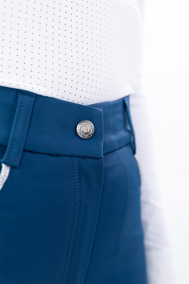 Jaltika Equestrian Breeches Fix System Grip - BleuLagon (Sailor)