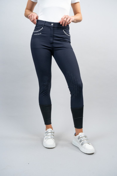 Pantalón de equitación Jaltika Fix system grip - DarkGrey