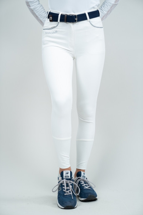 Jaltika Reithose Fix System Grip - Weiß (White)