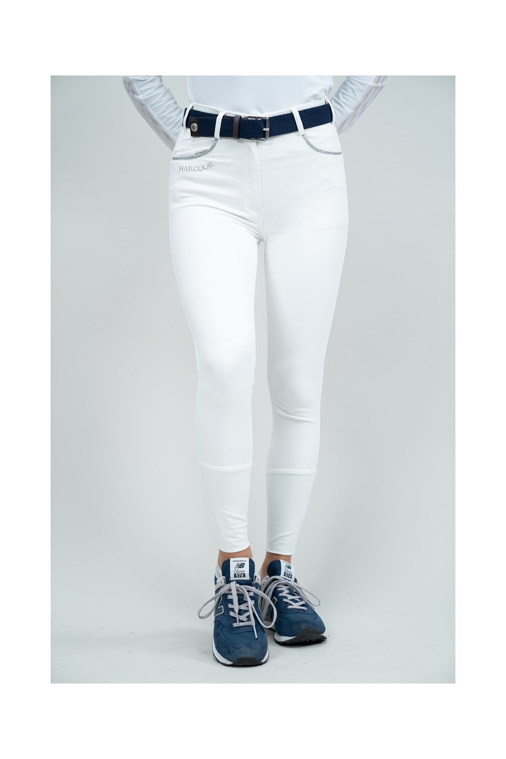 Jaltika Pantalon équitation fix system grip - Blanc