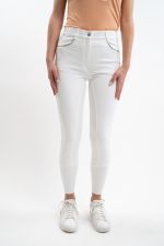 Boogie Pantalón de equitación Full seat Mujer Rider - Blanco (White) Boogie Pantalón de equitación Full seat Mujer Rider - Blanco (White)