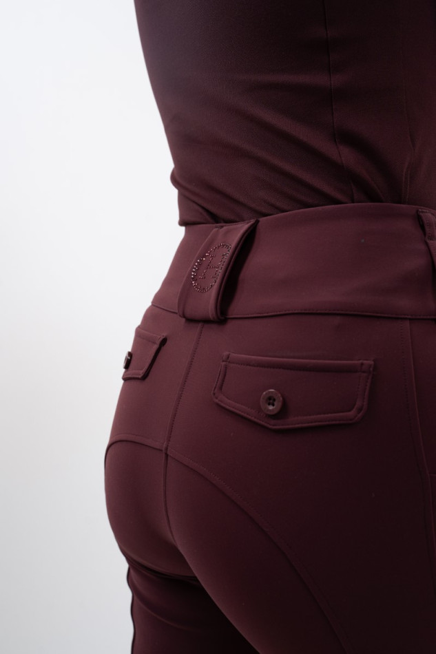 Luce Women's Riding Breeches - Aubergine (Eggplant)