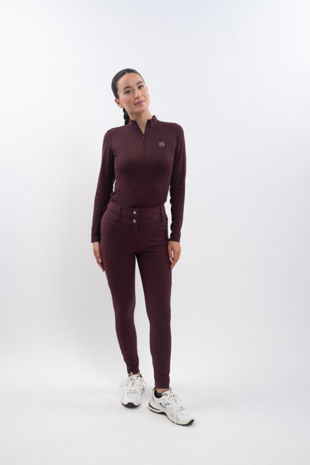 Luce pantaloni da equitazione donna - Melanzana (Eggplant)