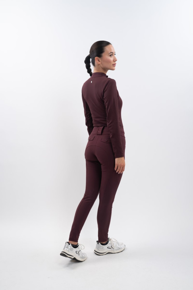 Luce Women's Riding Breeches - Aubergine (Eggplant)