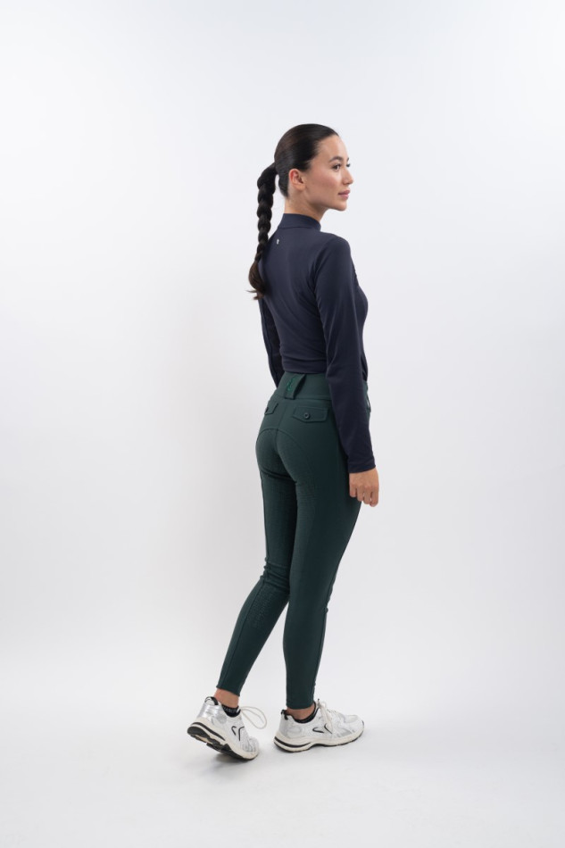 Ludivine Pantalon &eacute;quitation Femme - Jungle (JungleGreen)