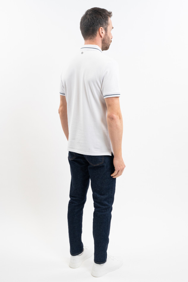 Oscar Men's SS Polo - White (White)