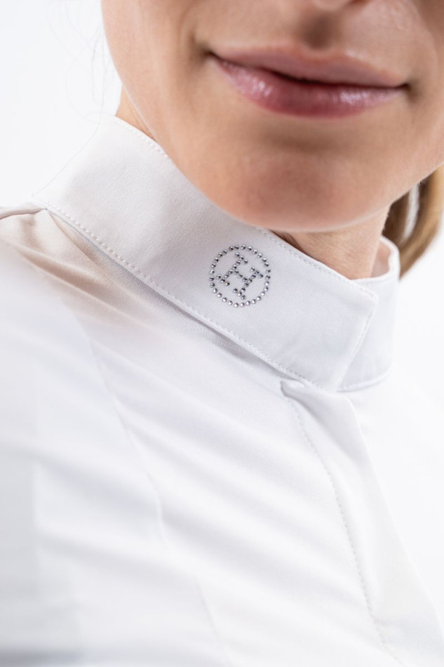 Polo de competici&oacute;n Stella ML para mujer - Blanco