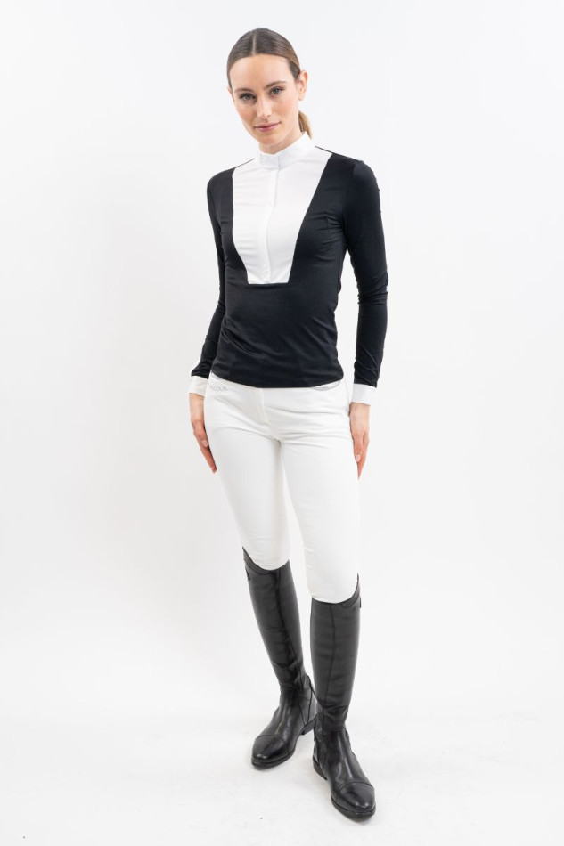 Stella Competition Polo LS Women - Black (Black)
