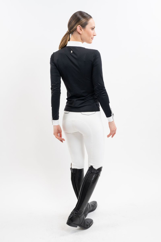 Stella Competition Polo LS Women - Black (Black)