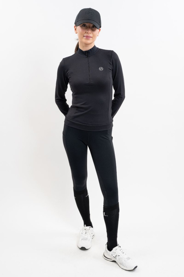 Tess Technisch Poloshirt Dames - Zwart (Black)