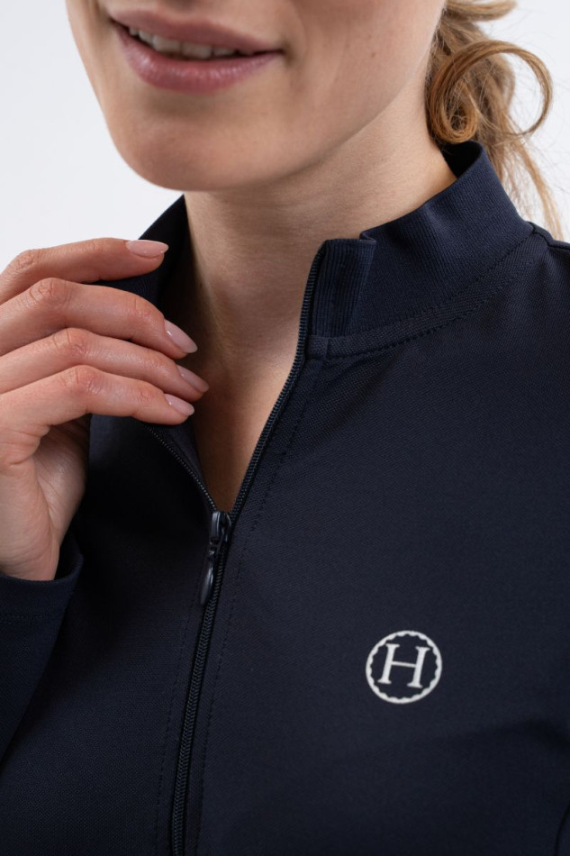 Polo t&eacute;cnico de mujer Tess - Azul marino