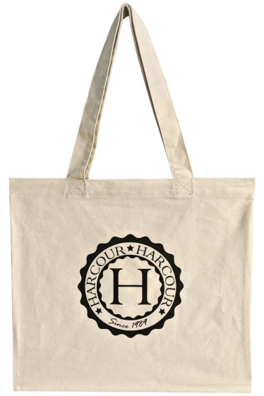 Genny Totebag Harcour - Natuurlijk/Zwart