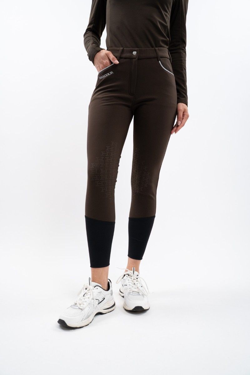 Jaltika Pantalon équitation fix system grip - Cacao