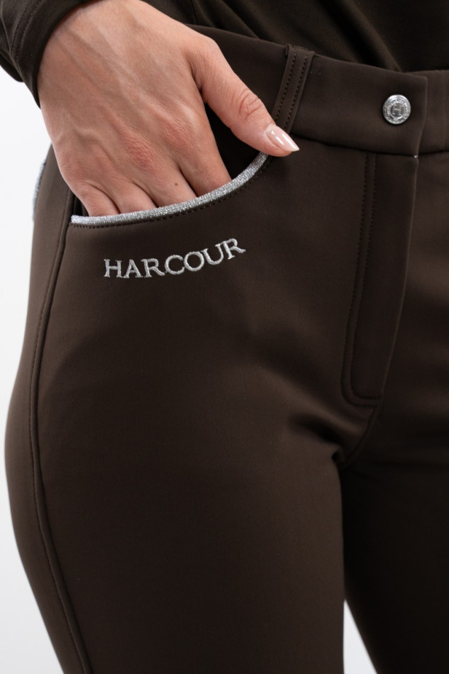 Jaltika Riding Breeches fix system grip - Cacao (Dark brown)