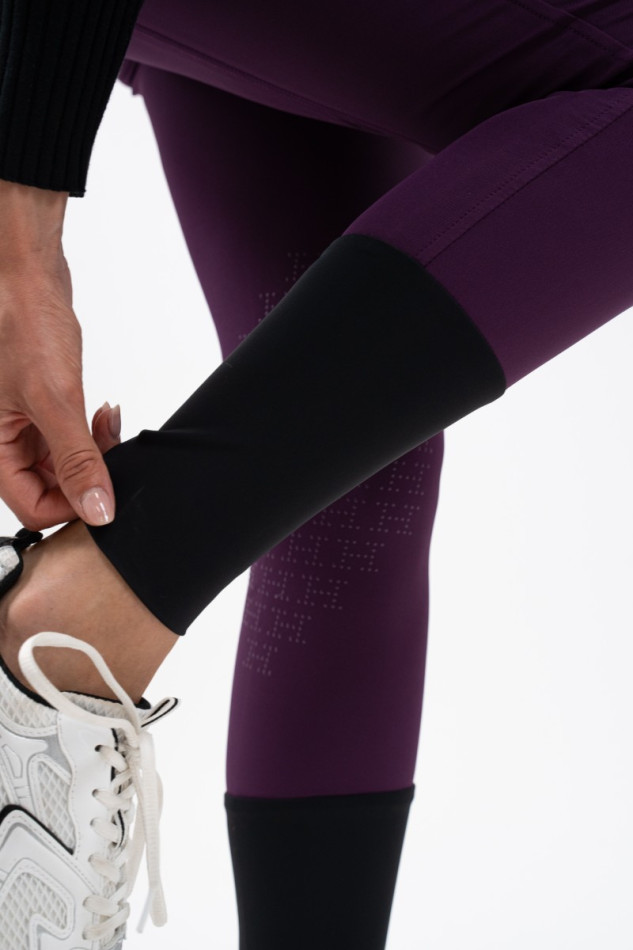 Jaltika Pantalon &eacute;quitation fix system grip - Figue (Dark purple)