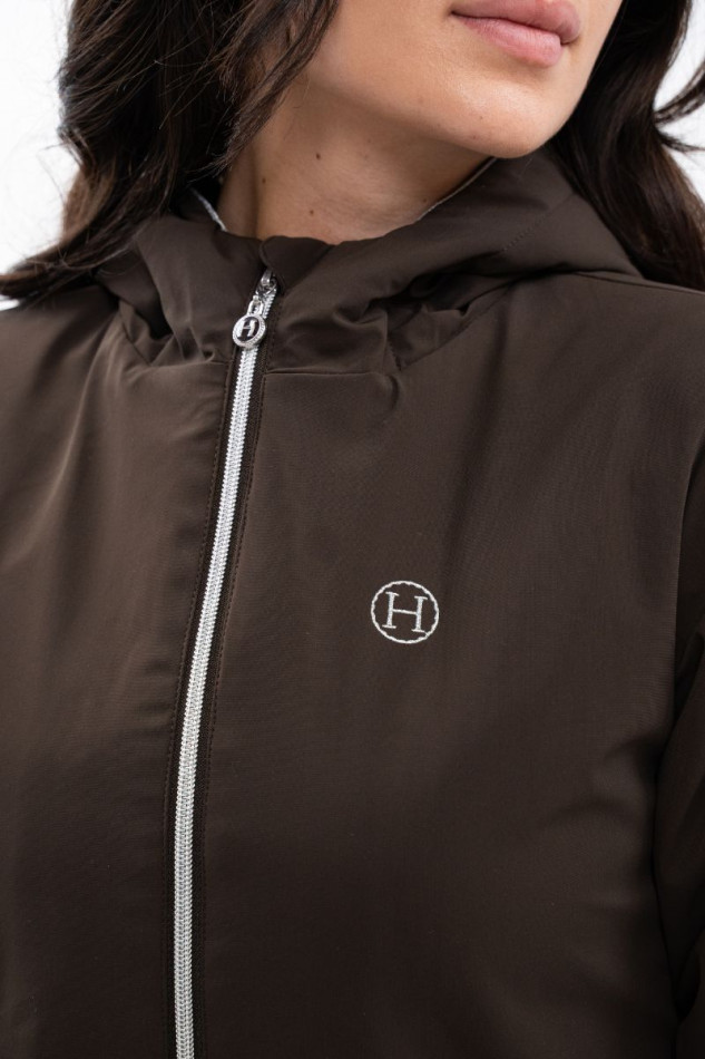 Simhat Women's Rider Jacket - Cocoa (Dark brown)