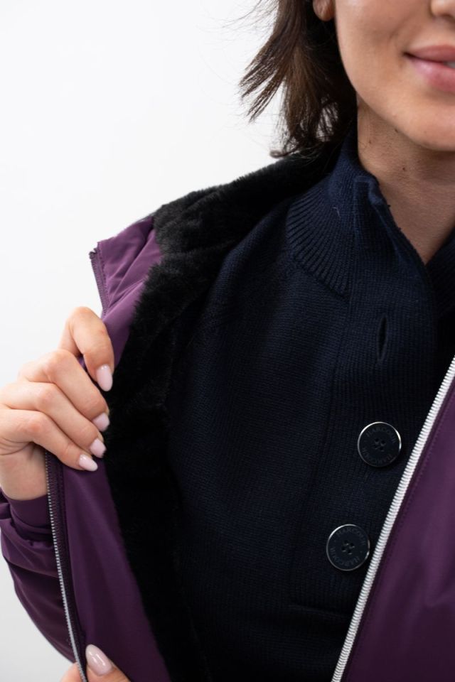 Simhat Women's Rider Jacket - Fig (Dark purple)