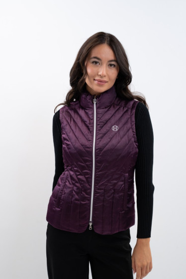 Agnes Mouwloos vest - Vijg