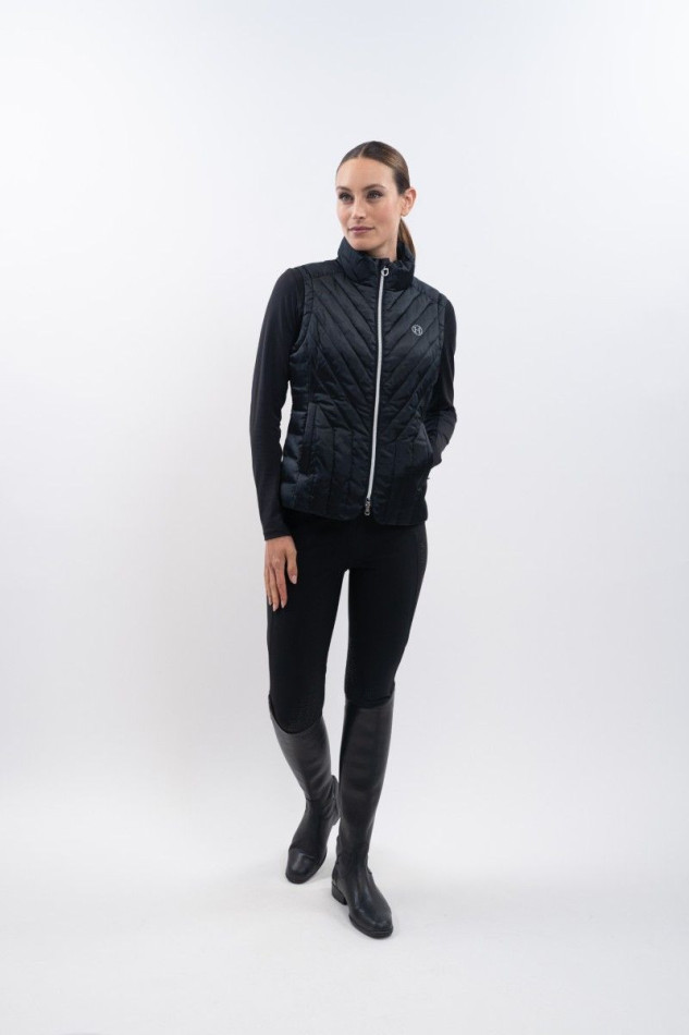 Agnes Mouwloos Gilet - Zwart