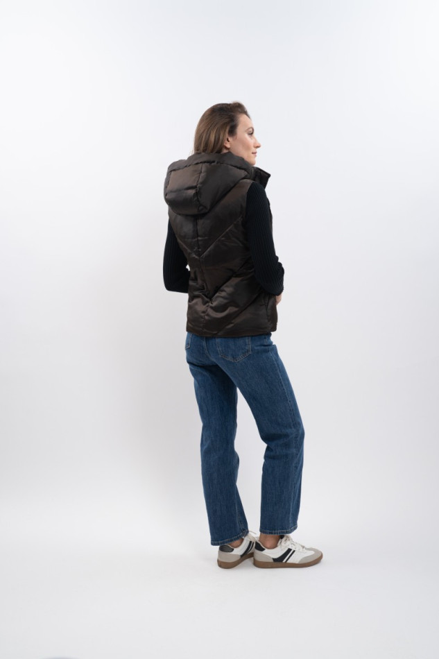 Auxane Gilet senza maniche - Cacao