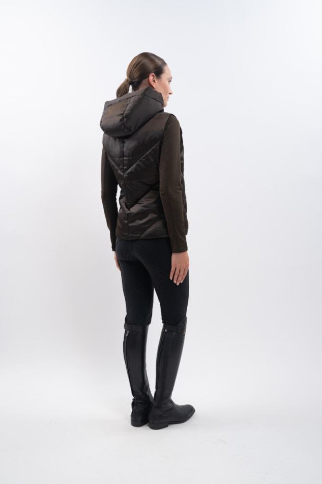 Auxane Mouwloos Gilet - Cacao