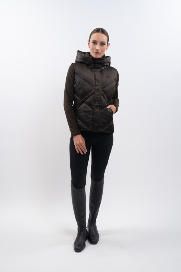 Auxane Gilet senza maniche - Cacao