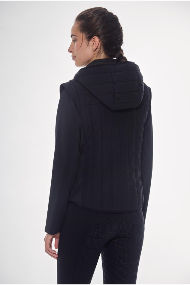 Hadar Zweimaterialjacke - Schwarz