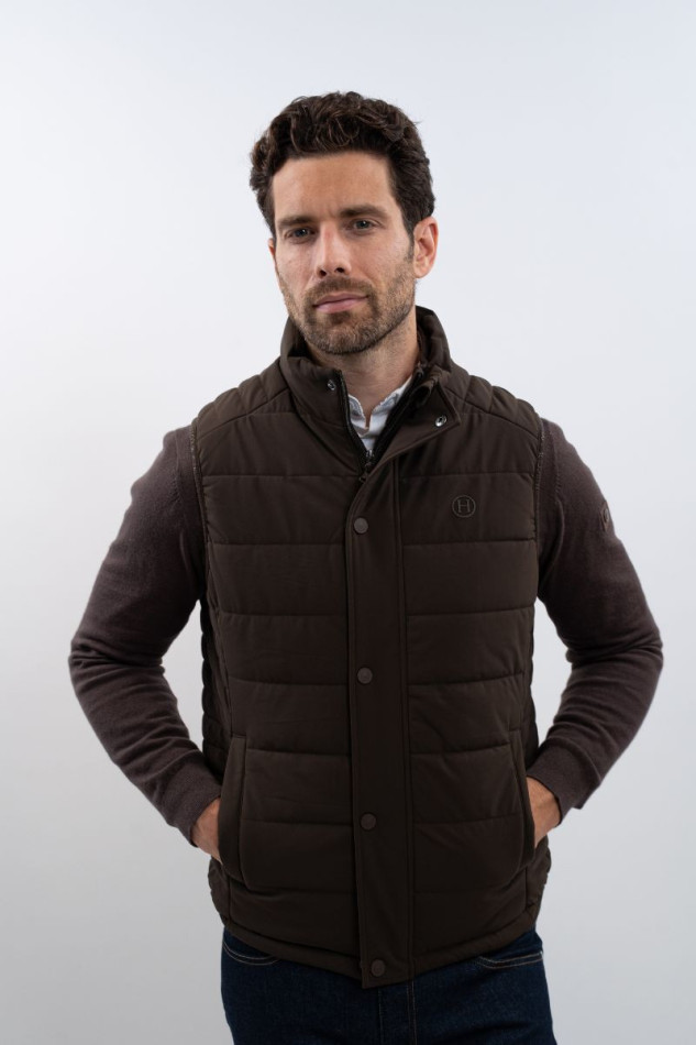 Boston Sleeveless Jacket - Cocoa