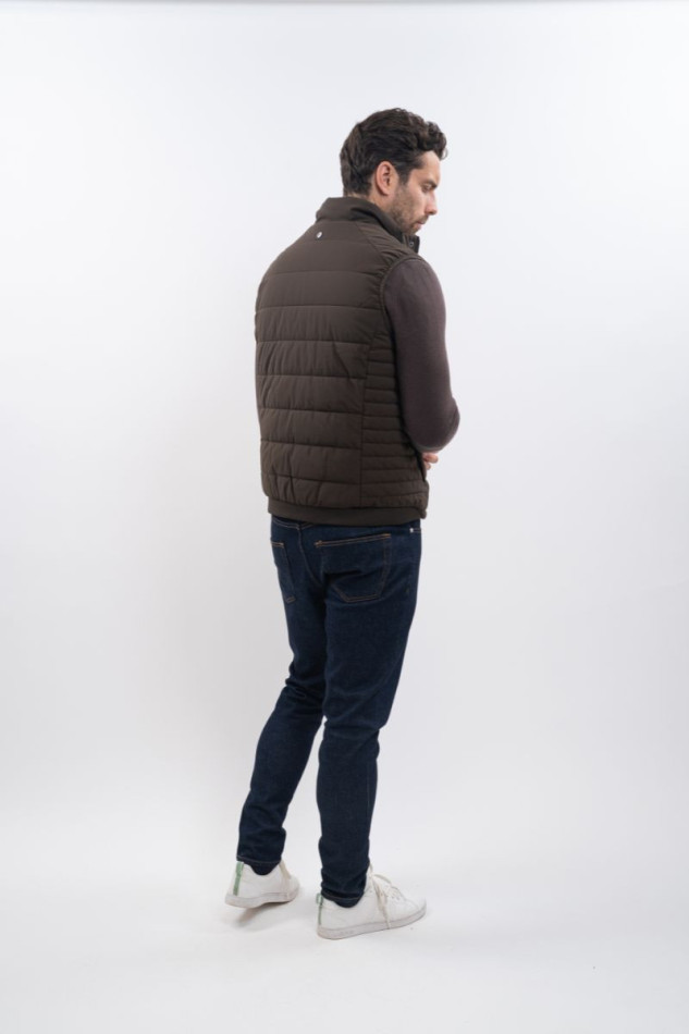 Boston Sleeveless Jacket - Cocoa