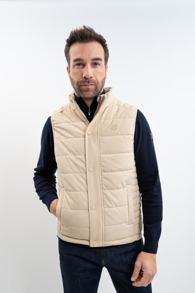 Boston &Auml;rmellose Jacke - Leinen