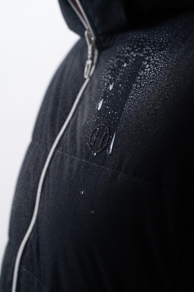 Adele Short Parka - Black /Dark purple