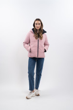 Adele Kurzer Parka - Navy/Light pink Adele Kurzer Parka - Navy/Light pink