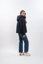 Adele Kurzer Parka - Navy/Light pink Adele Kurzer Parka - Navy/Light pink