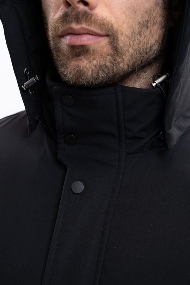 Achille Parka Quente - Preto
