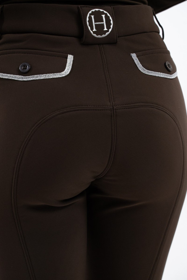 Jaipur Pantal&oacute;n polar equitaci&oacute;n - Cacao
