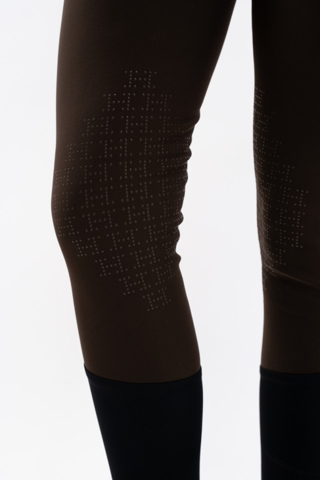 Jaipur Pantaloni in pile equitazione - Cacao