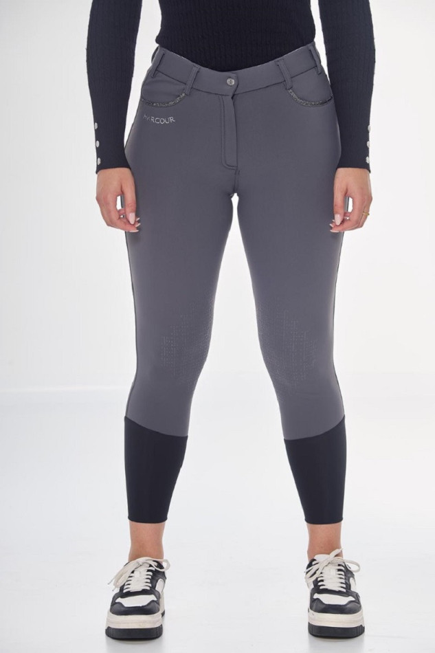 Jaipur Pantalon polaire &eacute;quitation - Anthracite Grey