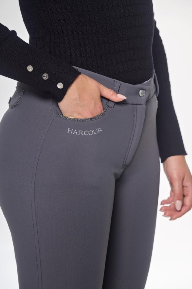 Jaipur Pantaloni in pile equitazione - Anthracite Grey